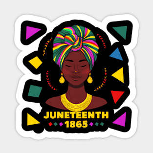 Juneteenth 1865, Black History, 1865 Vibes, Black Power Sticker